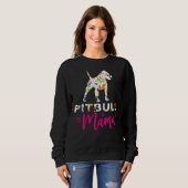 Pitbull Mama Cute Hondenliefhebber Trui (Voorkant volledig)