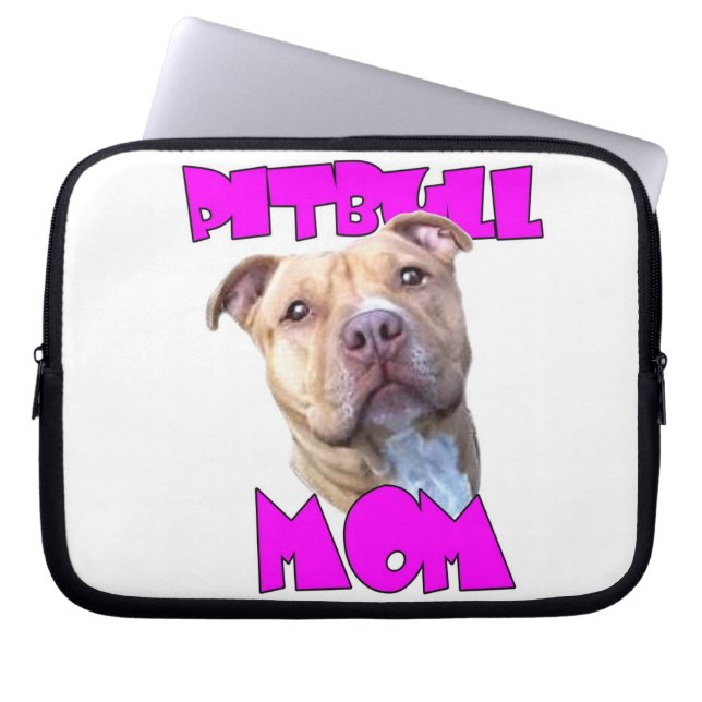 Pitbull mama Dog Laptop Sleeve (Voorkant)