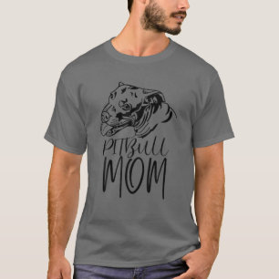 Pitbull mama Funny Pet Puppy Dog T-shirt