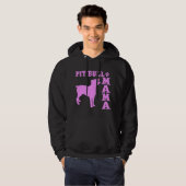 PitBull Mama, roze Hoodie (Voorkant volledig)