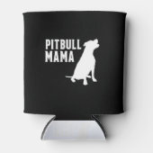 Pitbull Mama Silhouette Blikjeskoeler (Voorkant)