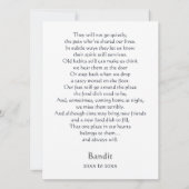 Pitbull Memorial Gedicht Aangepaste Naam Sympathie (Achterkant)