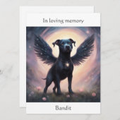 Pitbull Memorial Gedicht Aangepaste Naam Sympathie (Voorkant / Achterkant)