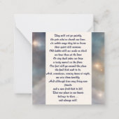 Pitbull Memorial Gedicht Brindle Wings Naam toevoe Notitiekaartje (Achterkant)