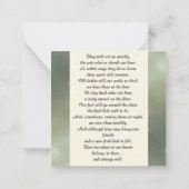 Pitbull Memorial Gedicht Fawn Brown Wings Voeg naa Notitiekaartje (Achterkant)