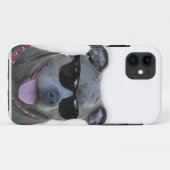 Pitbull met bril Case-Mate iPhone case (Achterkant (horizontaal))