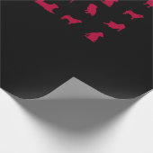 Pitbull met de Amerikaanse vlag Cadeaupapier (Hoek)