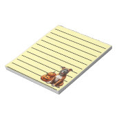 Pitbull met Halloween pompoenen Notitieblok (Linkerzijde)