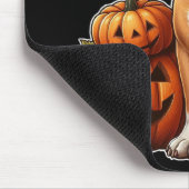 Pitbull met Halloweenpompoenen Muismat (Hoek)