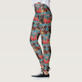 Pitbull Met Hart Rozen Valentijnsdag Leggings (Links)