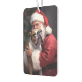 Pitbull met Sinterklaas Feestelijke Kerstmis Luchtverfrisser (Links)