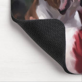 Pitbull met Sinterklaas Feestelijke Kerstmis Muismat (Hoek)