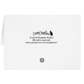 Pitbull met Skateboard Haast de Kaart terug (Achterkant Horizontaal)