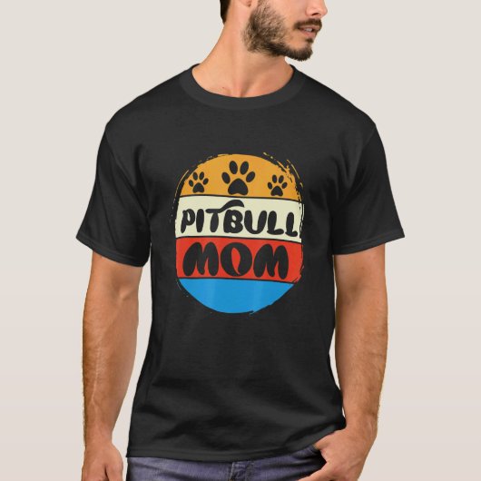 Pitbull Moeder Cool Pitbull Eigenaar Leuke Pittie T-shirt (Voorkant)
