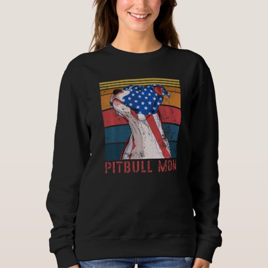 Pitbull moeder hond huisdier 1 trui (Voorkant)