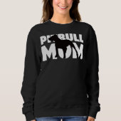 Pitbull Moeder Hond Moeder Pitbull Pullover (Voorkant)