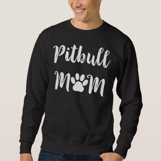 Pitbull Moeder Hond Moeder Vrouwen Trui (Voorkant)