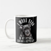 Pitbull Moeder Hond Papa Pitbull Koffiemok (Links)
