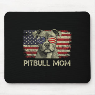 Pitbull Moeder Hondenliefhebbers Amerikaanse Vlag Muismat