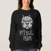 Pitbull Moeder Pittie Eigenaar American Bully Love Trui (Voorkant)