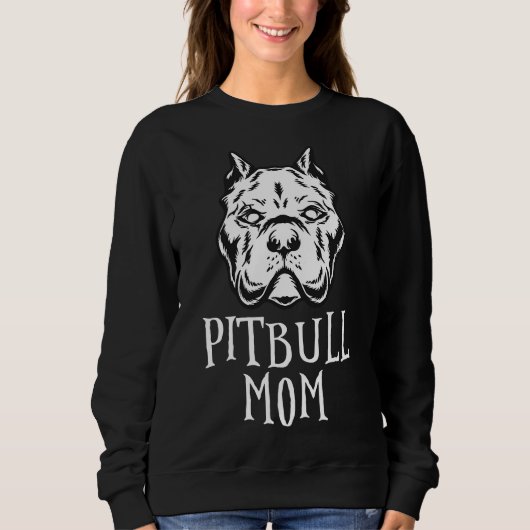 Pitbull Moeder Pittie Eigenaar American Bully Love Trui (Voorkant)