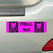 PITBULL MOM-BUMPERSTICKER BUMPERSTICKER (Op auto)