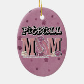 Pitbull MOM Keramisch Ornament (Achterkant)