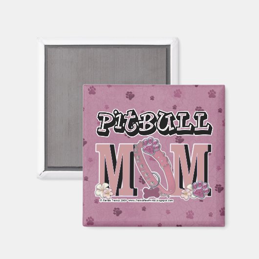 Pitbull MOM Magneet (Voorkant / Achterkant)