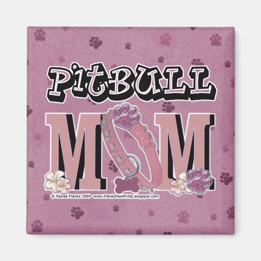 Pitbull MOM Magneet (Voorkant)