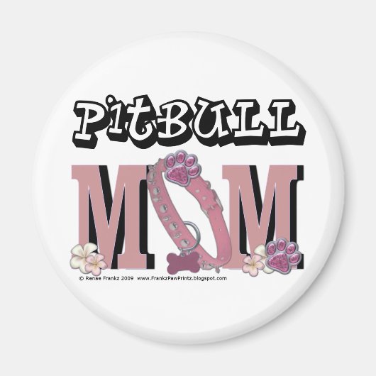 Pitbull MOM Magneet (Voorkant)