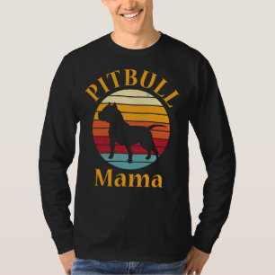 Pitbull Mom Pit Bull Mama Pittie Pitty Schattige D T-shirt