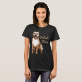 Pitbull Mom Pittie Dog Bully Pit Bull Mama Moeders T-shirt (Voorkant volledig)