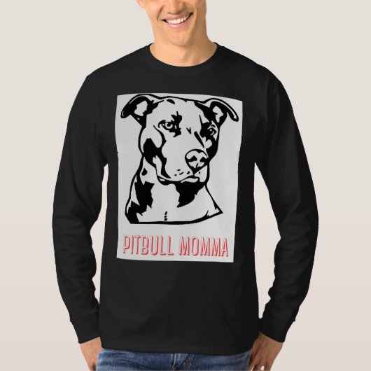 Pitbull Momma T-shirt (Voorkant)