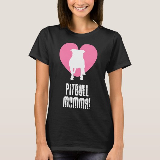 Pitbull Momma T-shirt (Voorkant)