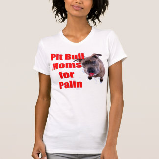 Pitbull Moms voor Sarah Palin T-shirt