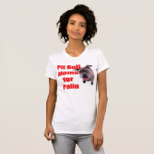 Pitbull Moms voor Sarah Palin T-shirt (Voorkant volledig)