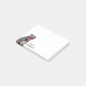 Pitbull Morning Yawn vergeet geen notities Post-it® Notes (Schuin)