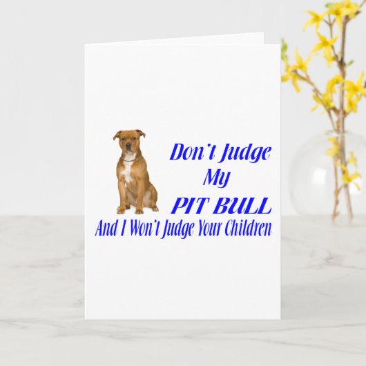 PITBULL OORDEEL KAART (Gele Bloem)