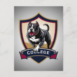 Pitbull op de universiteit: Logo Briefkaart