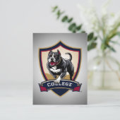 Pitbull op de universiteit: Logo Briefkaart (Staand voorkant)