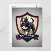 Pitbull op de universiteit: Logo Briefkaart (Voorkant / Achterkant)