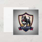 Pitbull op de universiteit: Logo Kaart (Voorkant / Achterkant)