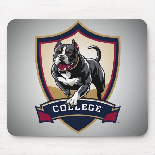 Pitbull op de universiteit: Logo Muismat (Voorkant)