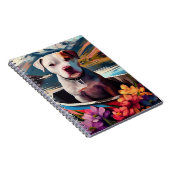 Pitbull op een peddel: Een Schilderachtig avontuur Notitieboek (Rechterzijde)