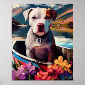 Pitbull op een peddel: Een Schilderachtig avontuur Poster (Voorkant)