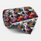 Pitbull op een peddel: Een Schilderachtig avontuur Stropdas (Opgerold)