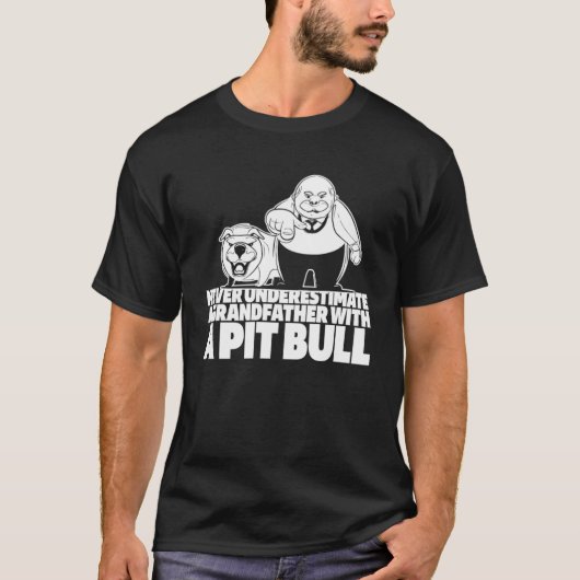 Pitbull Opa Hondenras Pitbull Ban T-shirt (Voorkant)