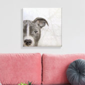 pitbull origineel schilderij van Miart print (Insitu (Woonkamer))