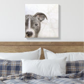pitbull origineel schilderij van Miart print (Insitu (Slaapkamer))