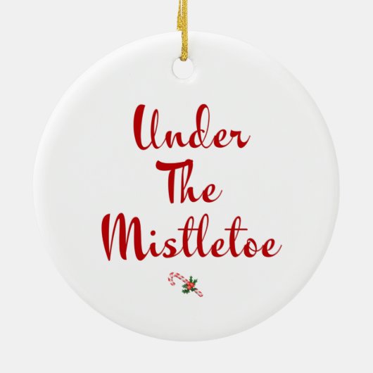 Pitbull Ornament - Ontmoet me onder de mistletoe (Achterkant)